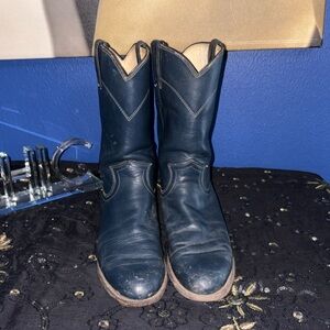 Vintage Justin Roper Boots 3057 - Navy
